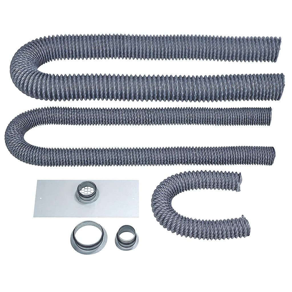 Drybox tillbehorspaket vid installation av adsorptionsavfuktare fran drybox X-serien.