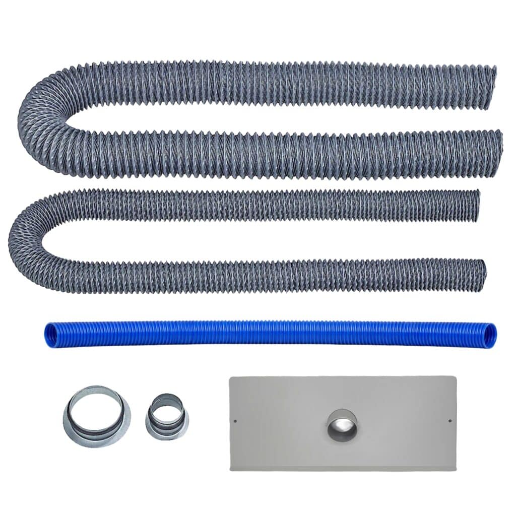 TIllbehörspaket till Drybox avfuktare för installation innehåll.